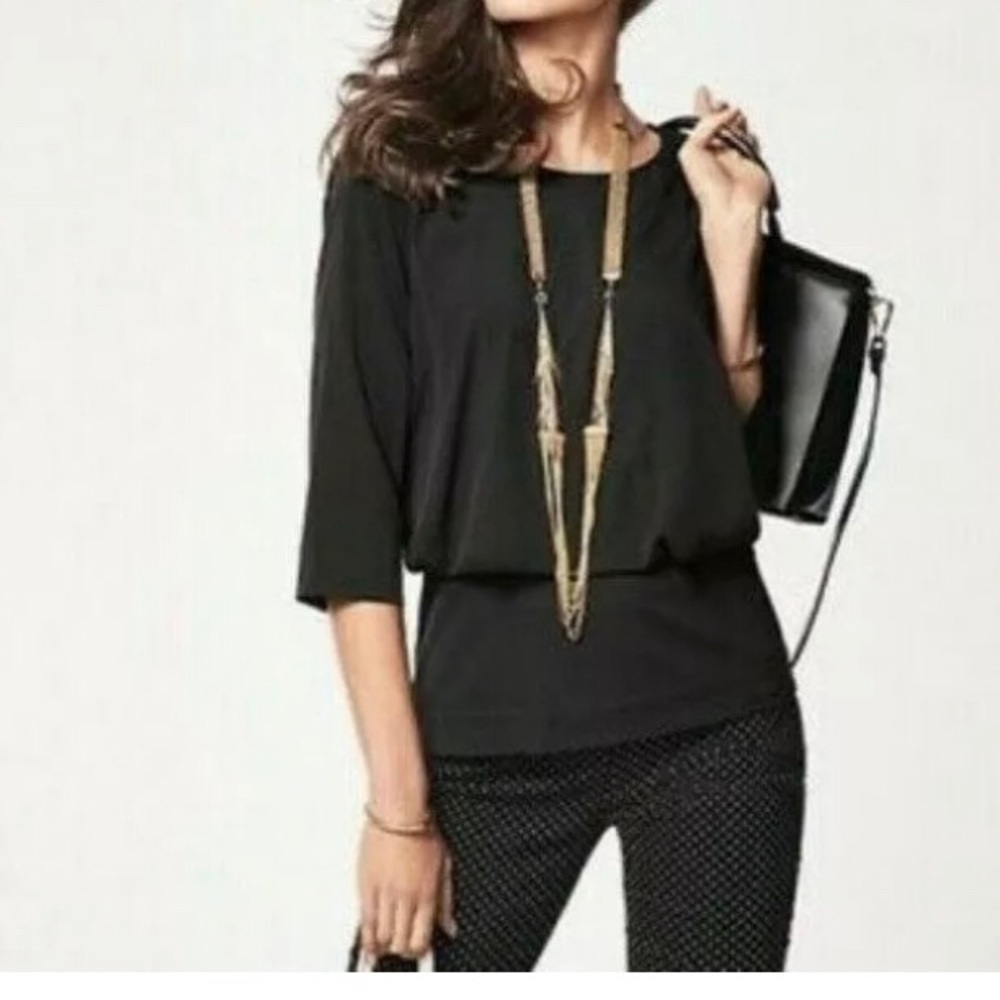 Cabo Black 3/4 long sleeve blouse